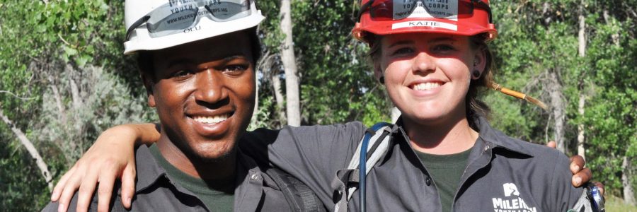 MHYC members posing for photo in hardhats.